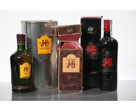 J&B LEGEND
Blended Scotch Whisky. 21 years old. Import. 70 cl, 40% volume. In tin.
J&B JET
Blended Scotch Whisky. 12 years ol