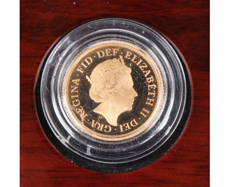 An Elizabeth II Royal Mint proof sovereign 2019, cased with certificate.Buyer’s Premium 29.4% (including VAT @ 20%) of the ha