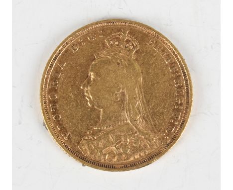 A Victoria Jubilee Head sovereign 1889 Sydney Mint.Buyer’s Premium 29.4% (including VAT @ 20%) of the hammer price. Lots purc
