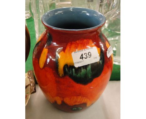 A Poole pottery Delphis design vase.