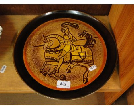A Poole Pottery Aegean charger.