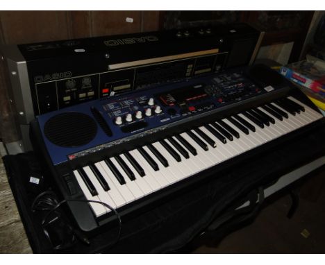 Yamaha electronic keyboard and a Casio keyboard.
