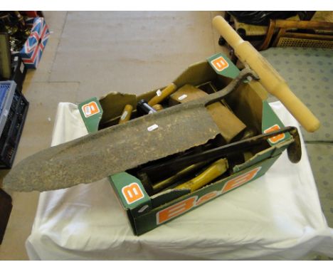 Woodworking tools, flat iron, etc.