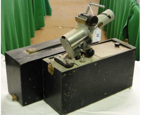 A VIS projector in wooden case.