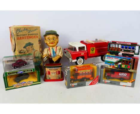 Rosko - Tri-ang - Corgi - others - A battery powered Charley Weaver Bartender (0650). Item shows signs of display but appears