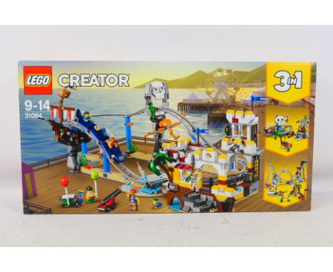 Lego - Lego Creator 3 in 1 Pirate roller coaster 31084. Item appears to be in very good to excellent box with some storage we