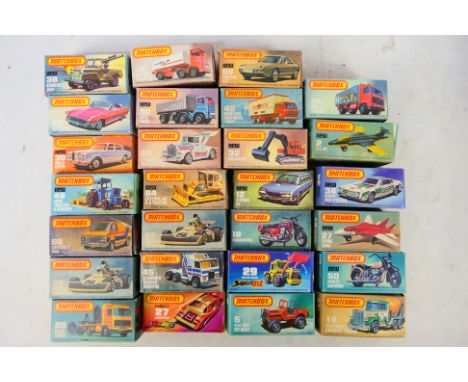 Matchbox - Superfast - A group of empty Matchbox Superfast boxes including Citroen CX # 12, Jeep # 38, For Tractor # 46, Zoo 