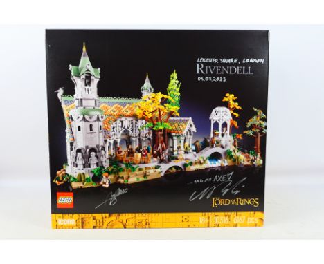 Lego - Lego boxed The Lord of the Rings Rivendell set 10316, signed in silver marker pen. Set appears to be factory sealed in