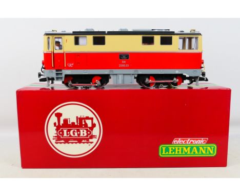 Lehmann - A boxed L.G.B G scale electronic locomotive OBB 2095.03 with missing coupling hook. Item appears to be in very good