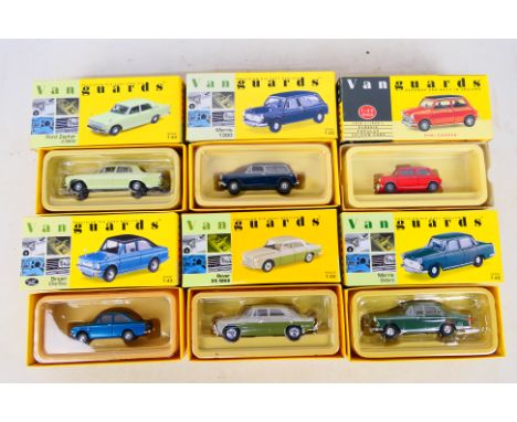 Corgi Vanguards - A group of vehicles all with mirrors and certificates including Mini Cooper # VA25000, Rover P5 # VA06900, 