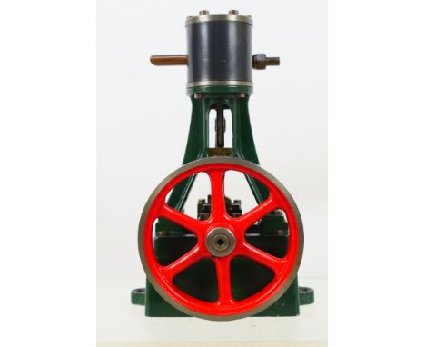 Stuart Models - A Model 10V Vertical Steam Engine  with metal clad cylinder with drain cocks, trunk guide, open crank with ec