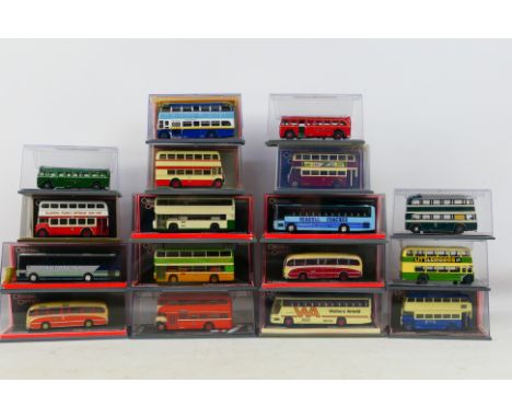 Corgi - An assorted collection of 17 boxed 1:76 scale vehicles from The Original Minibus Limited Edition series. Some yellowi
