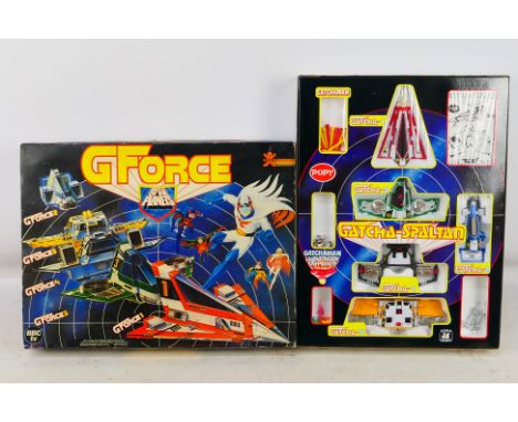 Bandai - Popy - A rare boxed G Force Battle Of The Planets Gatcha Spartan Set # 77273 dated 1982, comes with all 5 Gatchamen 