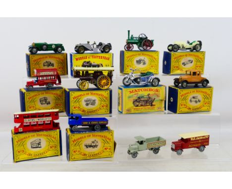 Matchbox Models of Yesteryear - 12 diecast models comprising ten Boxed: E Class Tramcar # 3, Sentinel Steam Waggon (sic) # 4,