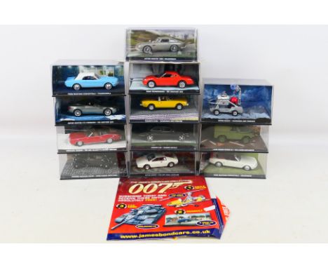 GE Fabbri - James Bond - a collection of 12 boxed various vehicles from James Bond movies. 11 in perspex cases and 1 in origi