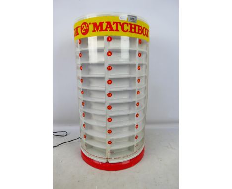 Matchbox - A rare vintage 1960s Matchbox shop counter electrical rotating display unit. Item measures approximately 54 cm hig