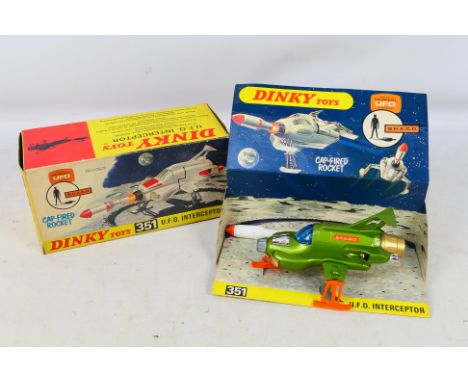 Dinky - A boxed #351 U.F.O Interceptor from 'UFO'. Item appear to be in excellent condition and comes with missile accessory.