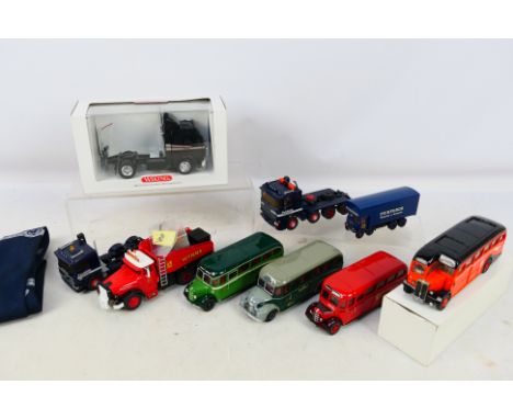 Corgi - Wiking - Smiths Models - A collection of 1.50 scale models including Code 3 Leyland Comet coach, a DAF 95 Pickfords t