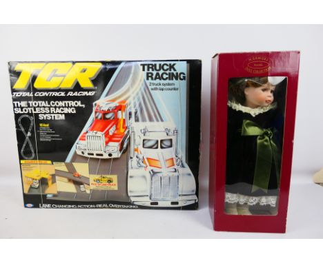 Ideal TCR - H Samuel - A boxed Ideal Total Control Racing Truck Racing set and a boxed H Samuel Collection Porcelain Doll. Th