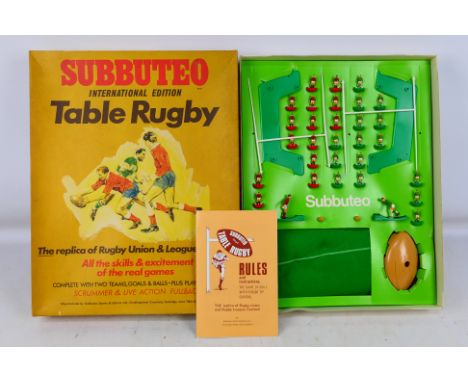 Subbuteo - A boxed Subbuteo International Table Rugby set. Item appears to be in excellent condition containing all pieces an