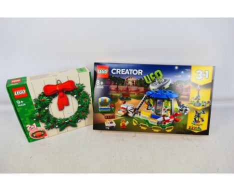 Lego - 2 boxed sets. Lego Creator 3 in 1 UFO fairground carousel 31095. Item appears to be in excellent to near mint conditio