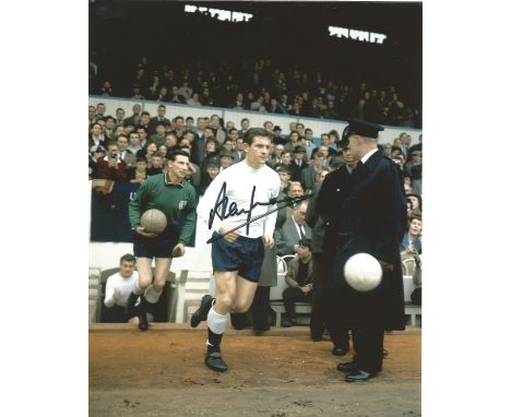 Football Alan Mullery 10x8 signed colour photo pictured while playing for Spurs. Good Condition. All signed pieces come with 