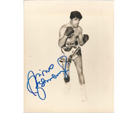 Boxing Nino Benvenuti 10x8 signed b/w photo. Giovanni Nino Benvenuti born 26 April 1938 is a retired Italian boxer and actor.