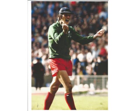 Football Ray Clemence 12x8 signed colour photo pictured while playing for Liverpool. Good Condition. All signed pieces come w