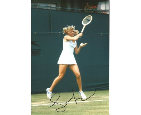 Tennis Sue Barker 12x8 signed colour photo. Susan Barker, OBE born 19 April 1956 in Paignton, Devon is an English television 