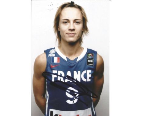 Olympics Celine Dumeric 6x4 signed colour photo, Olympic silver medallist for France in the Basketball at the 2012 London Oly