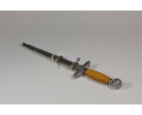 A WW2 Luftwaffe dagger, 2nd pattern model 1937. Blade by Emil Voos - Solingen.