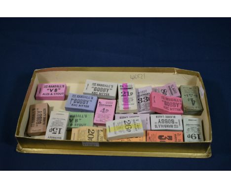 A large collection of vintage Guernsey Bus ticket booklets 