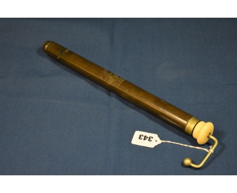 An ebonite Model de Luxe Swanee whistle or Lotus flute 13óin. (35cm.) long. 