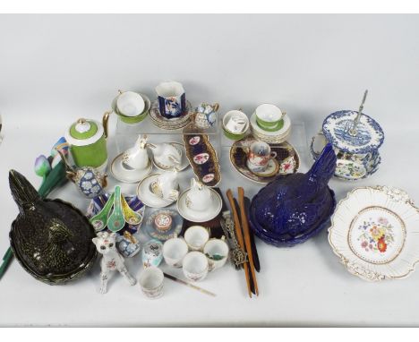 Mixed ceramics to include Royal Worcester, Oriental and similar.