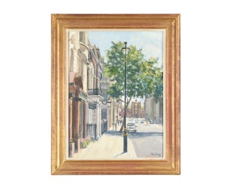 λ JULIAN BARROW (BRITISH 1939-2013)ST. JAMES'S STREET, LONDONOil on canvasSigned and dated 09 (lower right)39.5 x 29.5cm (15½
