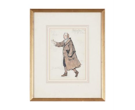 λ ALEXANDRE BENOIS (RUSSIAN 1870-1960)COSTUME DESIGN FOR LE CONTRACTEUR IN BALLO IN MASCHERA, 1947Pencil and watercolourSigne