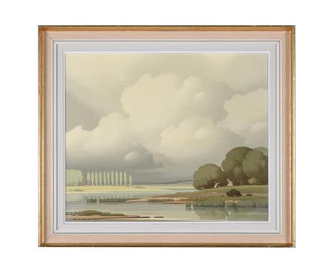 λ  PIERRE DE CLAUSADE (FRENCH 1910-1976)LANDSCAPE WITH POPLARSOil on canvasSigned (lower left)46 x 55cm (18 x 21½ in.)Please 