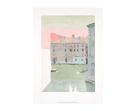λ  PATRICK PROCKTOR (BRITISH 1936-2003)EARLY MORNING, VENICEAquatint in colours, 1975Signed in pencil63 x 45cm (24¾ x 17½ in.