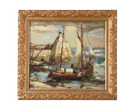 ARTHUR MACDONALD (BRITISH FL. 1868-1903)NORWEGIAN SCHOONER LEAVING PITTENWEEM HARBOUROil on canvas Signed (lower left)46 x 51