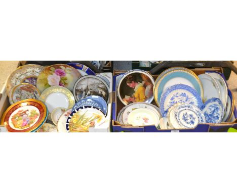 Cabinet and Wall plates- Caverswall, Masons, Royal Doulton, Susie Cooper, Portmerion, etc 