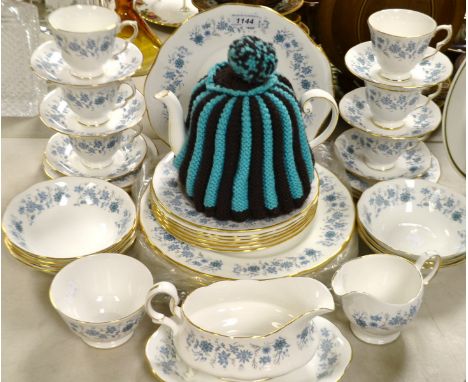 A Colclough dinner and tea service for six;