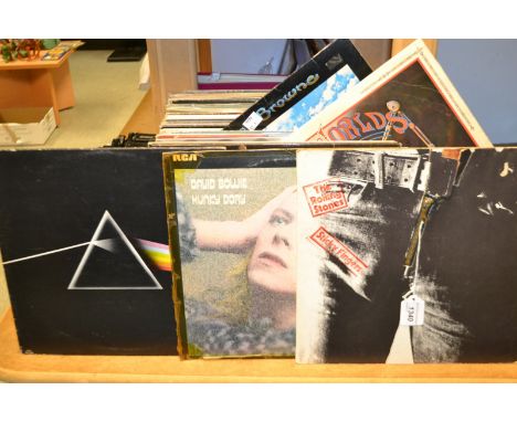 Vinyl Records - including Rolling Stones Sticky Fingers with Andy Warhol cover, David Bowie Hunky Dory, Jimi Hendrix Experien