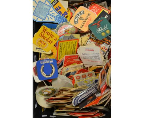 Breweriania - Vintage Advertising, Beer mats, qty inc Coca cola, Arctic lite, Marstons, Burtons, Ansells etc qty