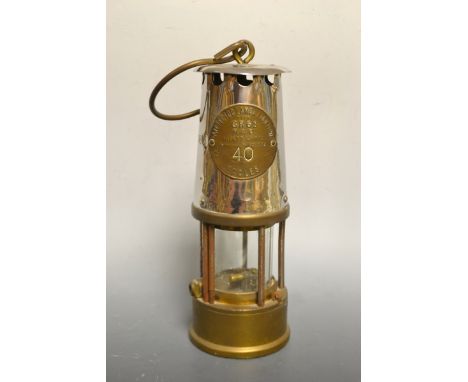 An Eccles miners lamp, model G.R.65