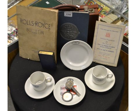 Rolls-Royce - industrial Derby memorabilia, Bulletin magazine; Ley's Foundry memorabilia; paper seal; Allenton Model Village 