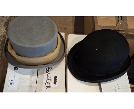 Bowler hat &amp; a grey top hat