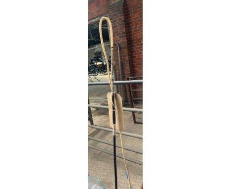 Holly driving whip by Swaine with silver stamped handle