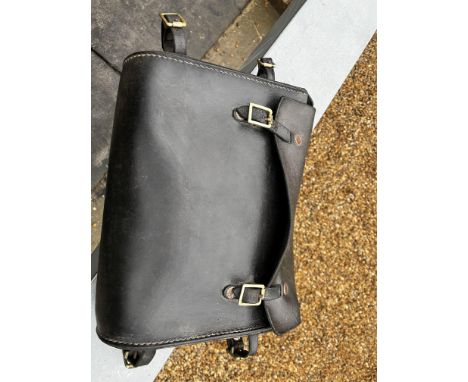 Leather spares case for attaching to an exercise vehicle and a wedge cushion