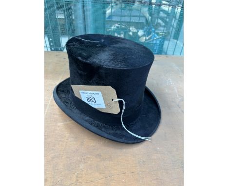 Silk top hat by Lincoln Bennett &amp; Co.