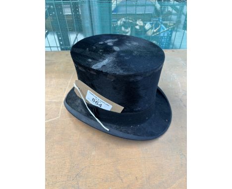 Silk top hat by A J White
